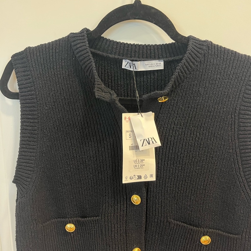 NWT Zara smooth knit vest top, small - Picture 3 of 5